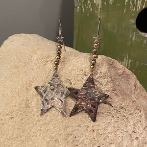 Sterling Silver Star Earrings